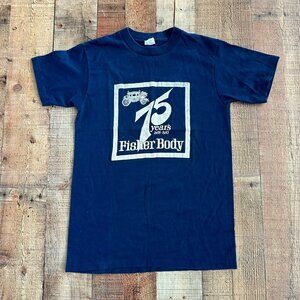 Sandy T Women's Size M Vintage 1983 Fisher Body 75 Yrs Single Stitch TShirt Tee